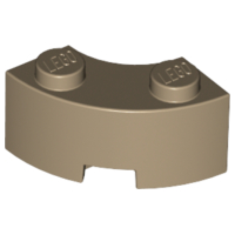 Steen, Rond Hoek 2x2 macaroni Dark Tan